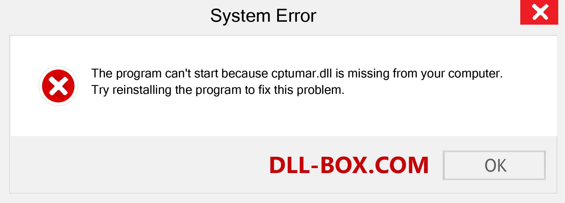  cptumar.dll file is missing?. Download for Windows 7, 8, 10 - Fix  cptumar dll Missing Error on Windows, photos, images