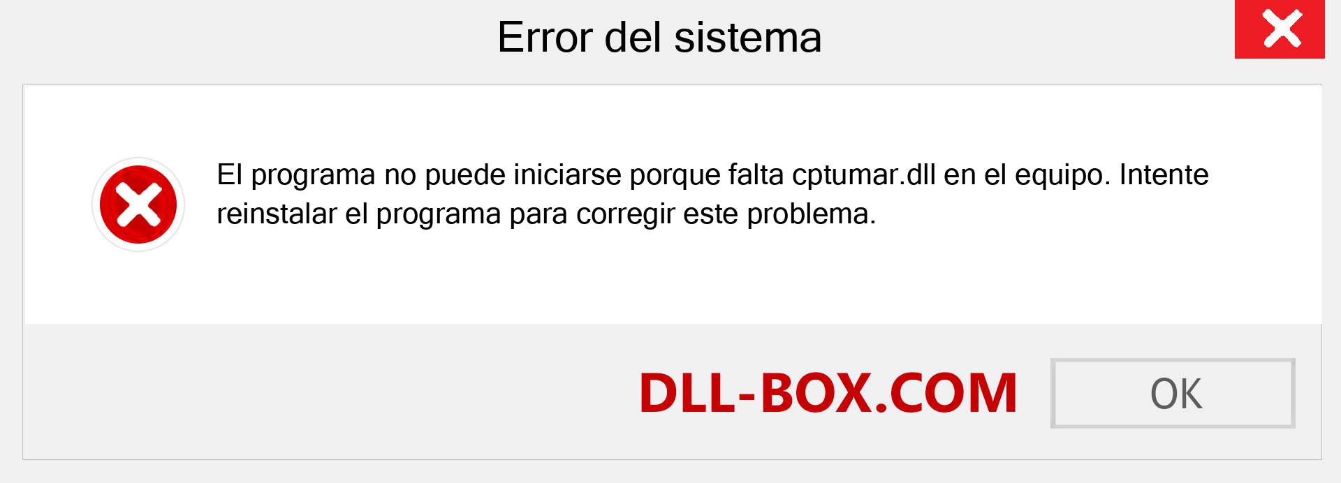 ¿Falta el archivo cptumar.dll ?. Descargar para Windows 7, 8, 10 - Corregir cptumar dll Missing Error en Windows, fotos, imágenes