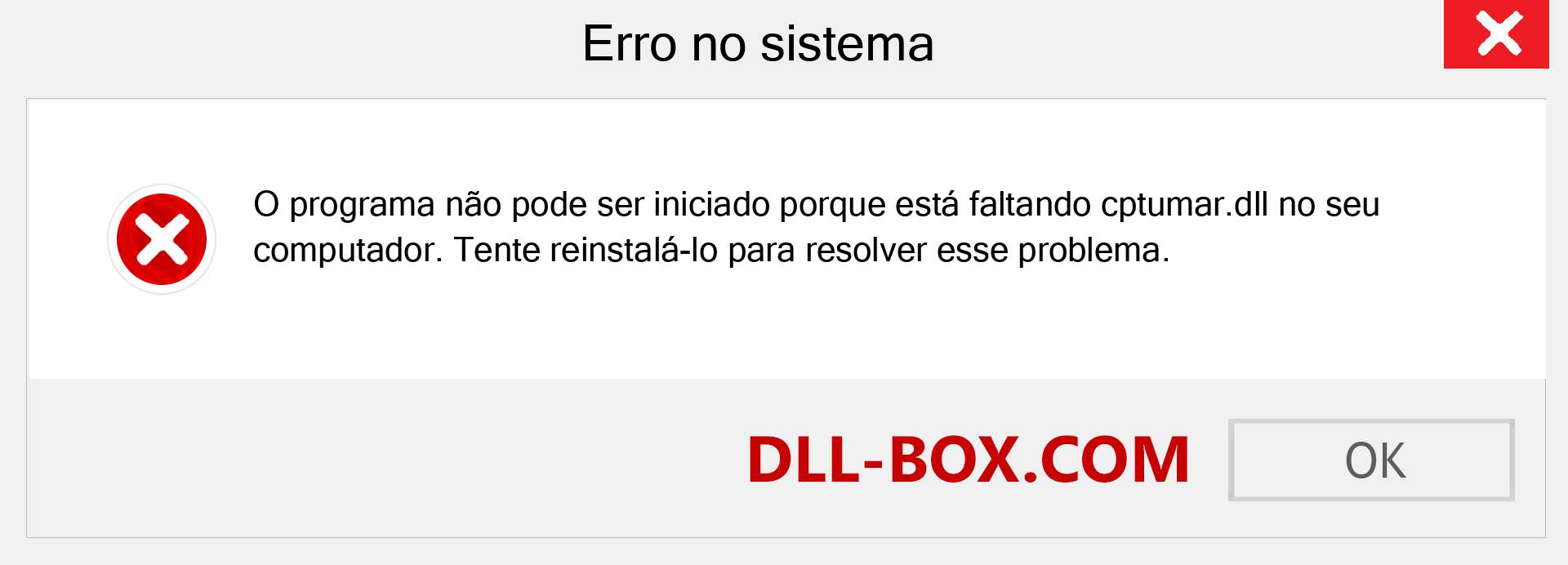 Arquivo cptumar.dll ausente ?. Download para Windows 7, 8, 10 - Correção de erro ausente cptumar dll no Windows, fotos, imagens